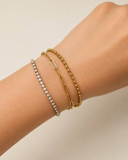STAINLESS STEEL TARNISH FREE RHINESTONE BRACELET | 40B5270