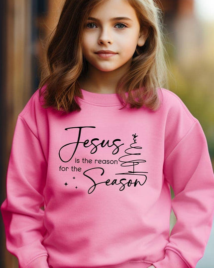 Jesus Reason Season Kids Graphic Sweatshirt