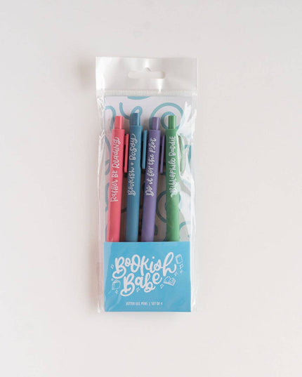 Bookish Babe Reading Jotter Colored Gel Pen Gift Set of 4
