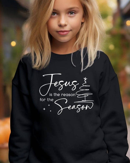 Jesus Reason Season Kids Graphic Sweatshirt