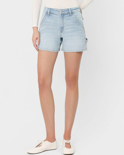HIGH RISE LIGHT WASH CARPENTER SHORTS LV2295