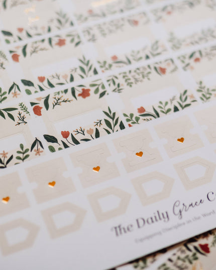 Rust Floral Bible Tabs