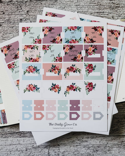 Floral Bible Tabs
