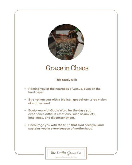 Grace in Chaos | Biblical Hope for the Hard Days of Motherhood