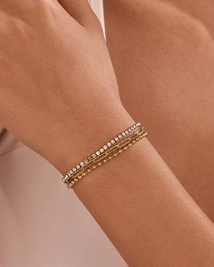 STAINLESS STEEL TARNISH FREE RHINESTONE BRACELET | 40B5270