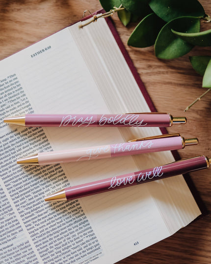 Rose Tone Pen Set