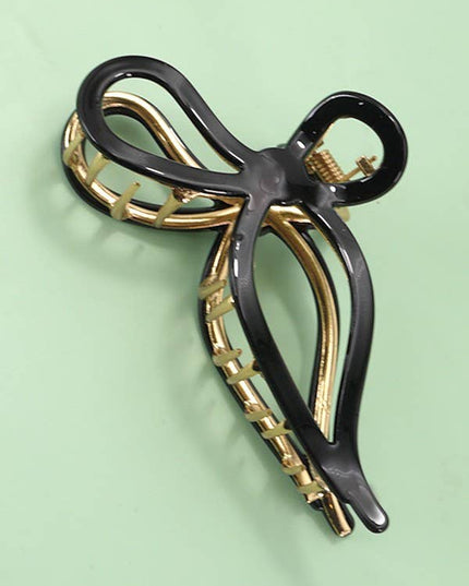 JUMBO CELLULOSE CASTING BOW HAIR CLAW CLIPS | 40H759