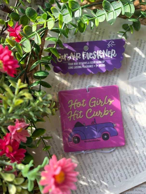Hot Girls Hit Curbs – Ocean Scent Funny Car Air Freshener