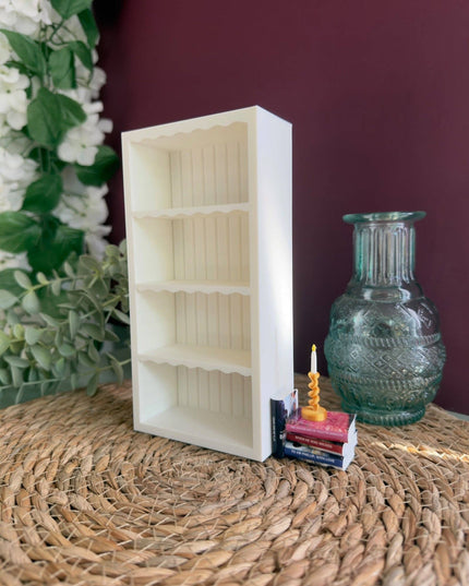 Scalloped Miniature Bookshelf