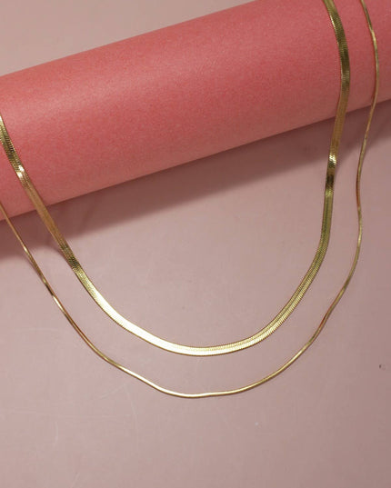 STAINLESS STEEL TARNISH FREE  MULTI LAYER NECKLACE | 40NK315