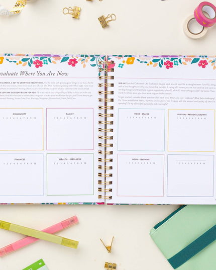 Fresh Start Weekly Goal Planner | Bold Blooms