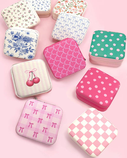 DESIGNED JEWELRY ORGANIZER TRAVEL BOX CASE | 40P566