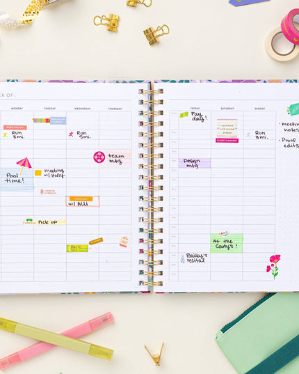 Fresh Start Weekly Goal Planner | Bold Blooms