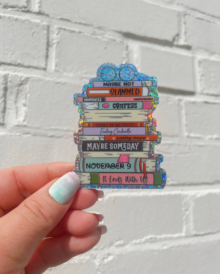 Colleen Hoover Book Stack Sticker – It Ends With Us