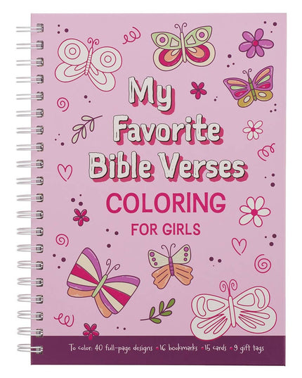 Coloring Book Favorite Bible Verses for Girls Wirebound