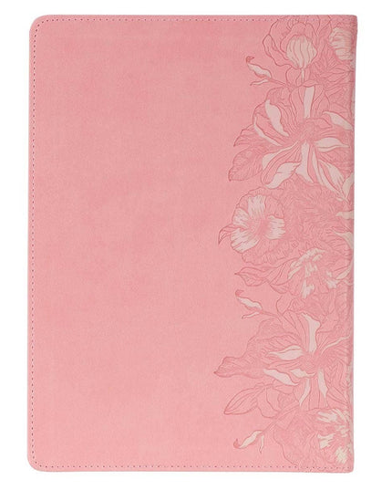 NLT, The Spiritual Growth Bible Faux Leather, Pink