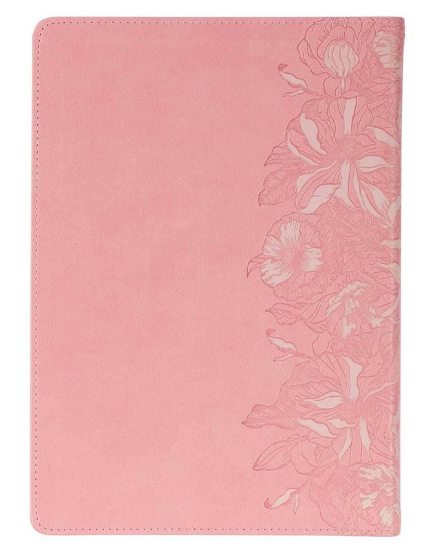 NLT, The Spiritual Growth Bible Faux Leather, Pink
