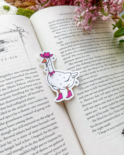 Cowboy Goose Sticker