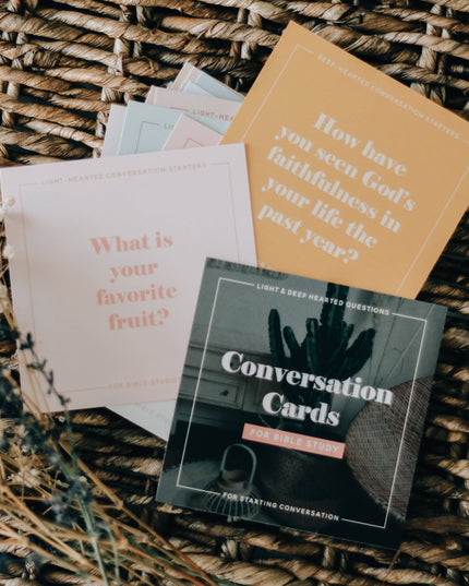 Conversation Cards for Bible Study