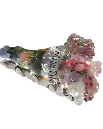 FLOWER BOUQUET & VINTAGE FLOWER TRUCK HAIR CLAW | 40H1150