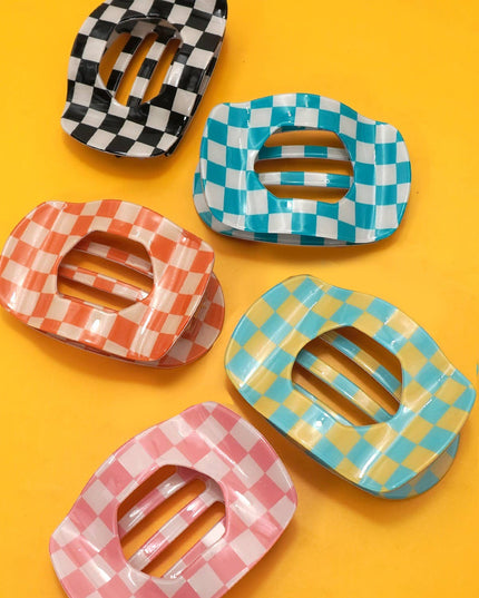Jumbo Lay Flat Oval Hair Claw Clips Secure Styling | 40H1031