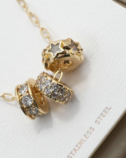 18K STAINLESS STEEL TARNISH FREE BARREL NECKLACE | 40NK9639
