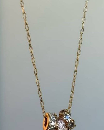 18K STAINLESS STEEL TARNISH FREE BARREL NECKLACE | 40NK9639