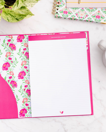 Peony Blooms Padfolio