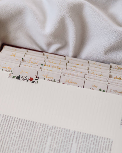 Rust Floral Bible Tabs