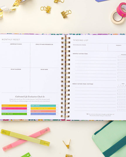 Fresh Start Weekly Goal Planner | Bold Blooms