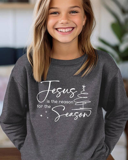 Jesus Reason Season Kids Graphic Sweatshirt