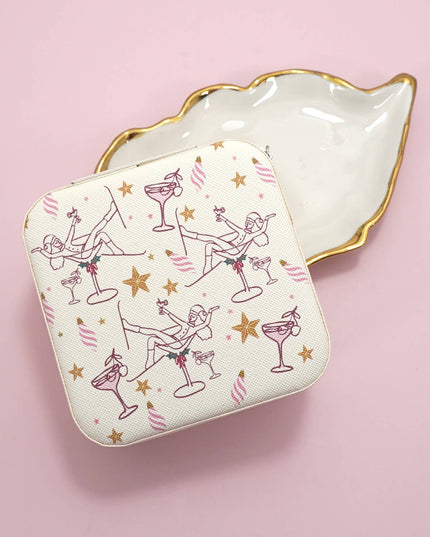 DESIGNED JEWELRY ORGANIZER TRAVEL BOX CASE | 40P566