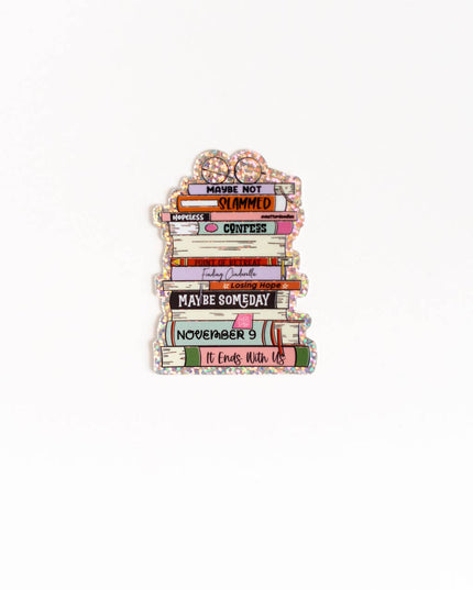 Colleen Hoover Book Stack Sticker – It Ends With Us