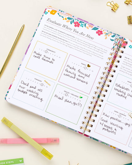 Fresh Start Weekly Goal Planner | Bold Blooms