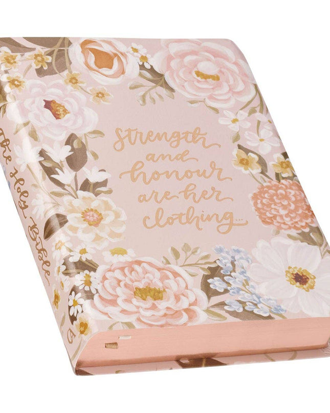 KJV Notetaking Bible Faux Leather Strength&Dignity Prov31:25