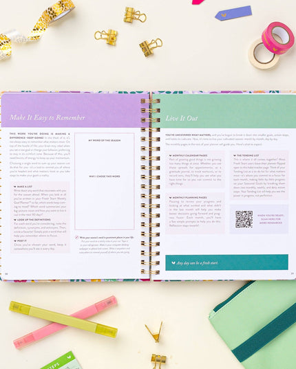 Fresh Start Weekly Goal Planner | Bold Blooms