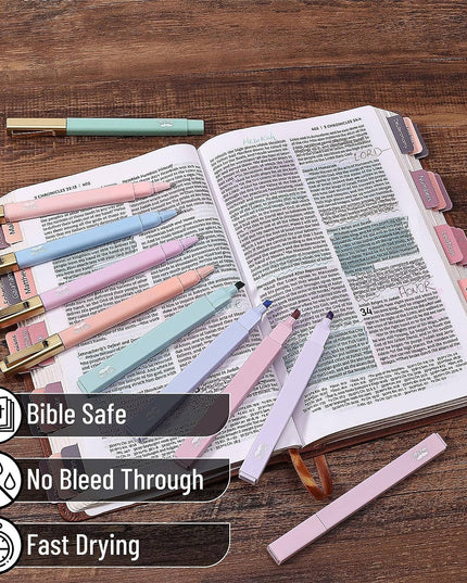 Bible Safe Morandi Highlighters Set