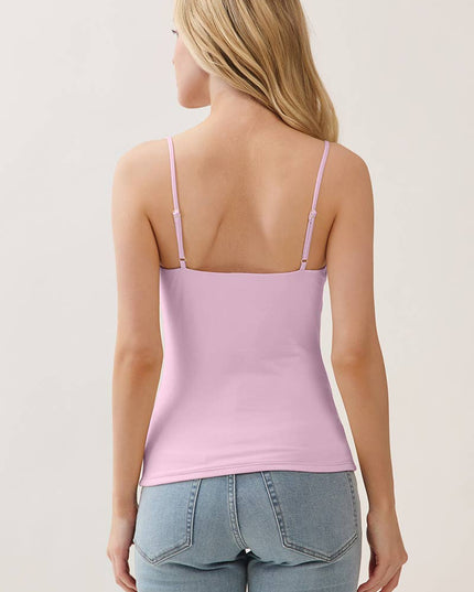 JC57552 - DOUBLE LAYER AT FY & BK V NECK CAMI TOP