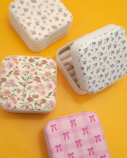 DESIGNED JEWELRY ORGANIZER TRAVEL BOX CASE | 40P566