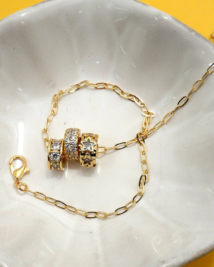 18K STAINLESS STEEL TARNISH FREE BARREL NECKLACE | 40NK9639