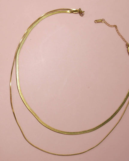 STAINLESS STEEL TARNISH FREE  MULTI LAYER NECKLACE | 40NK315