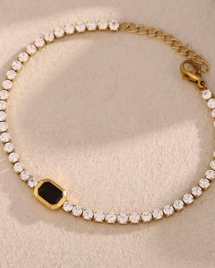 18K STAINLESS STEEL TARNISH FREE GEMSTONE BRACELET | 40B5212