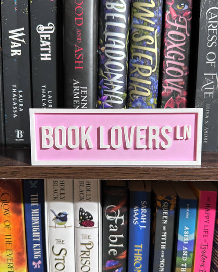 Book Lovers Street Sign | Bookshelf Decor